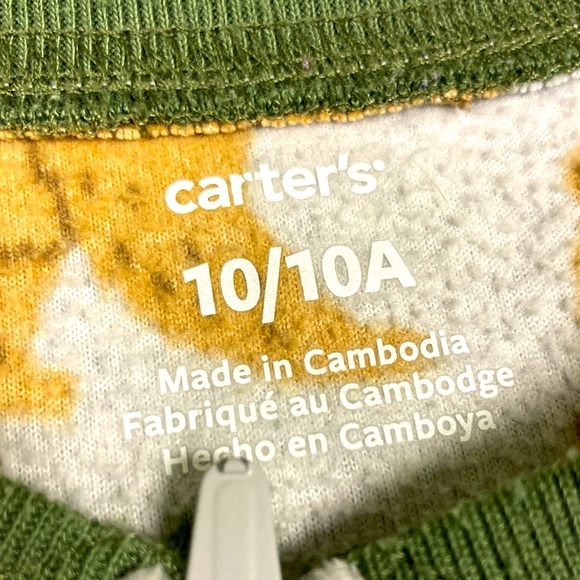 Carter's Pajamas Carters Boys Fuzzy Gray And Brown Bear One Piece Footsie Zipper Pajamas